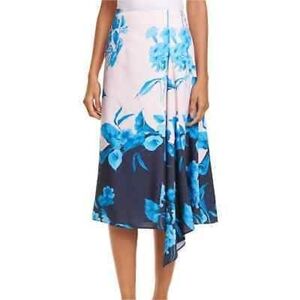 Ted BAKER Nemea Fantasia Floral Asymmetrical Skirt  US 6